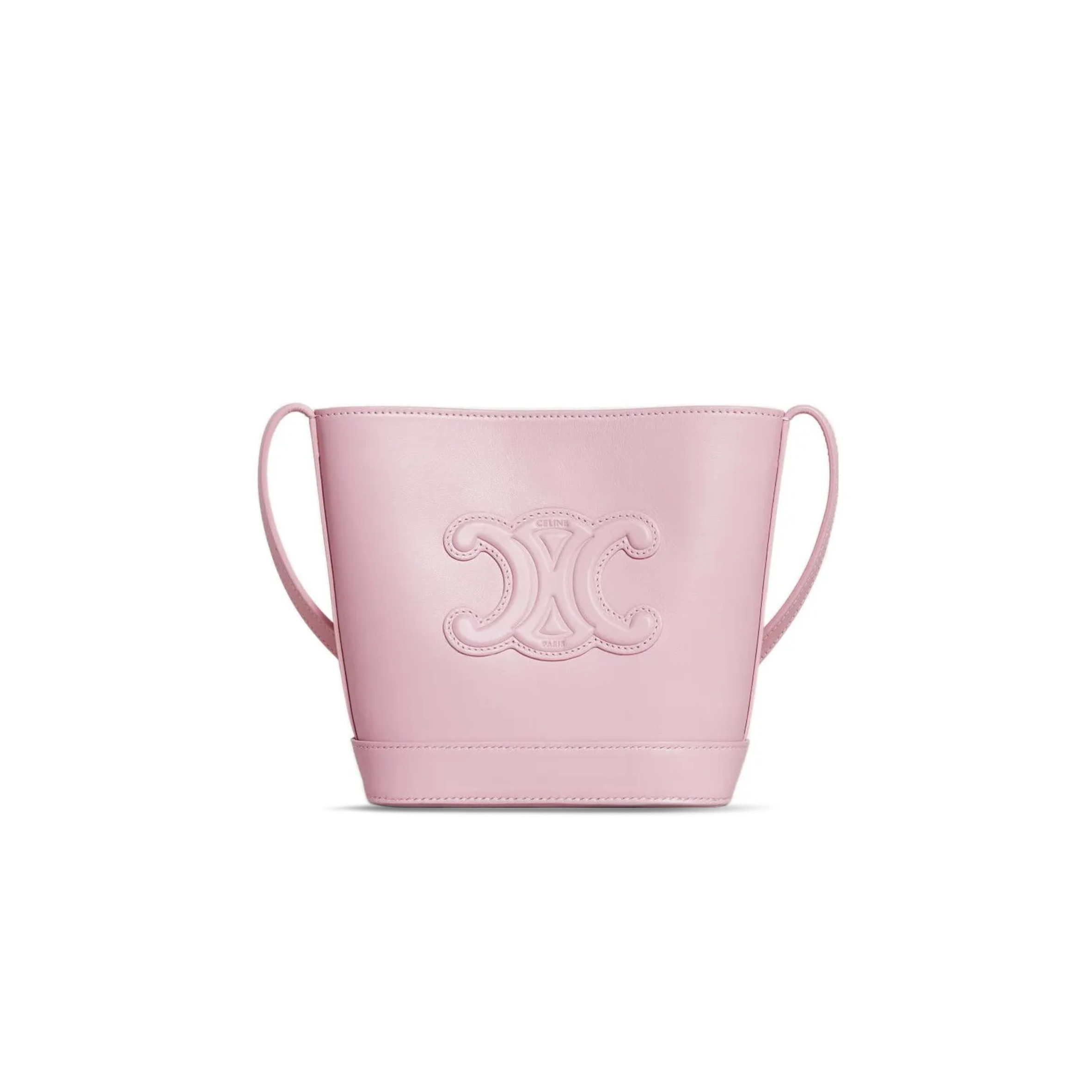 CELINE MINI BUCKET BAG IN CUIR TRIOMPHE SMOOTH COWHIDE 1004333DU3.24LP (19.5*16*7cm)